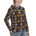 thumbnail image 2 of KLL Pumpkin And Flying Bat for Womens Pullover Hoodie with Pocket Hooded Long Sleeve Shirts Sweatshirt for Women-X-Large, 2 of 7