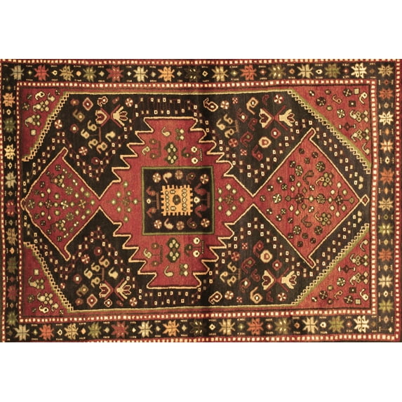 Ahgly Company Indoor Rectangle Persian Brown Traditional Area Rugs, 2' x 3'