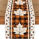 thumbnail image 5 of Thanksgiving Maple Leaf Pumpkin Turkey Pattern Table Flag Tablecloth Mat Party Table Decoration Table Flag 13x72in, 5 of 5