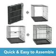 Vibrant Life SingleDoor Folding Dog Crate with Divider, XLarge, 42