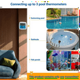 Pool Thermometer Wireless Floating Easy Read, Digital Pool Thermometers