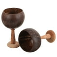 thumbnail image 2 of KALLORY High Footed Design Coconut Shell Home Use 2Pcs 5.89X3.73X3.73In, 2 of 10
