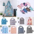thumbnail image 3 of Bolso de compras para mujer, resistente, para llevar al hombro, lavable, plegable, reutilizable, grande, ecológico, 3 of 6