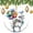 Pattern-3, variant on Cartoon Santa Claus Peeking Snowflakes Ornament Merry Christmas Cute Santa Claus Double Sided Porcelain 3 Inch Christmas Tree Hanging Accessories for Family Friend