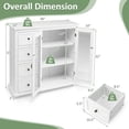 thumbnail image 4 of Giantex Buffet, Armoire de Rangement de Cuisine avec Rangement pour Salle à Manger, Console de Placard, 4 of 9