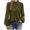 #0001-Army Green, variant on TaTaai Womens Tops Long Sleeve Mock Neck Pleated Front Puff Sleeve Blouse Casual Comfy Soft Flowy for Daily Home