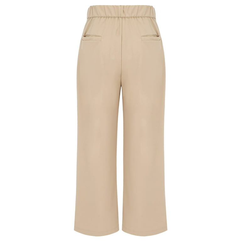 Halara Women's High Rise Button Corduroy Casual Pants Light Brown