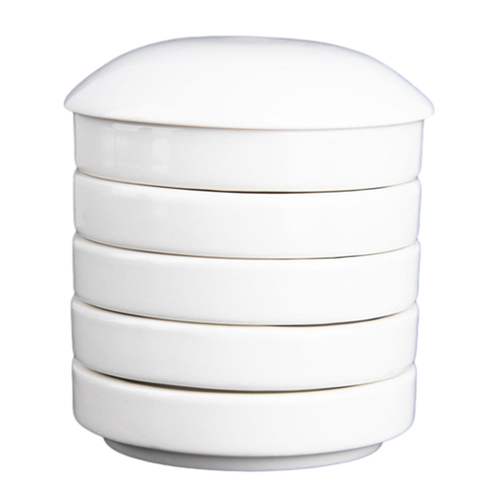 Yunhgft Ceramic Paint Palette Porcelain Mixing Palette Stackable Washable Layers Chinese