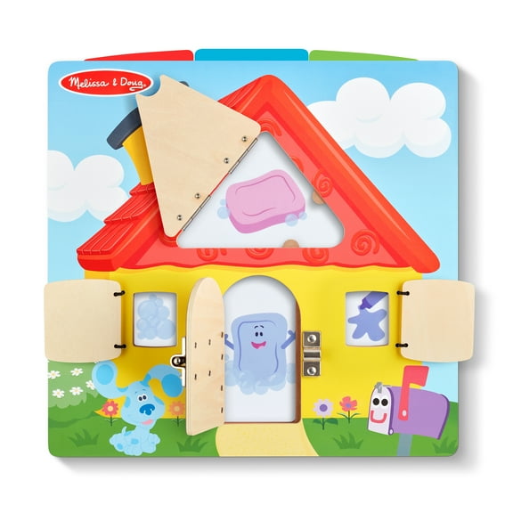 Melissa & Doug Blue’s Clues & You! Wooden Activity Board with Clue Cards - FSC-Certified Materials