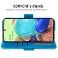 thumbnail image 5 of Asuwish Compatible with Samsung Galaxy A71 5G Wallet Phone Case and Tempered Glass Screen Protector Flip Credit Card Holder Stand Mandala Flower Cell Cover for A 71 G5 71A S71 Women Men Blue, 5 of 9