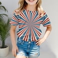 thumbnail image 2 of LUOGENLI Girls Tops Size 14-16 Trendy Cute Teen Girls Short Sleeve Tee Summer Crewneck T Shirt Casual Fit Basic Shirts Girls Tops Size 10 Girls Tops Size 6 White 3-4 Years, 2 of 4