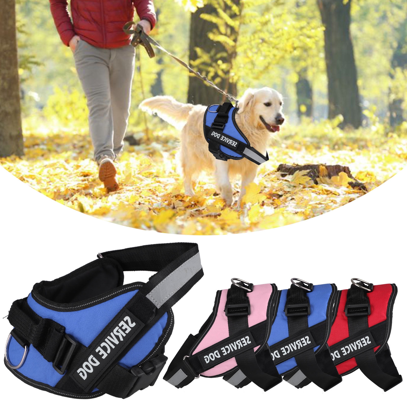 yellow service dog vest