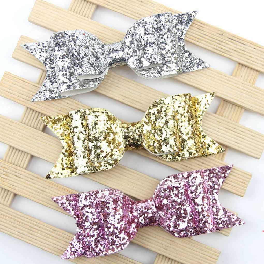 Girls Hairpin Large Bowknot Barrette Crystal Hair Clip Bow Accessories Xmas Gift 