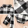 thumbnail image 7 of Younger Tree Newborn Baby Boy Girl Christmas Long Sleeve Plaid Flannel Shirt Romper Clothes Outfits,6-12M, 7 of 7