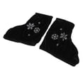 thumbnail image 1 of 2 unids patín de hielo cubre protector de botas para patinaje artístico terciopelo negro-m Sunnimix Funda para botas de patinaje artístico, 1 of 8