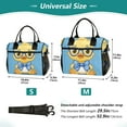 thumbnail image 2 of Lunch Bag Insulated Lunch Box Leakproof Reusable Cooler Tote Adjustable Shoulder Strap for Men Women Cute Duck Wear Glasses and Tie 9L, 2 of 6