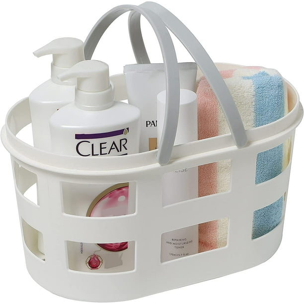 Portable Shower Caddy Basket,Tote Plastic Organizer Storage Baskets