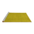 thumbnail image 2 of Ahgly Company Machine Washable Indoor Rectangle Abstract Yellow Modern Area Rugs, 6' x 9', 2 of 4