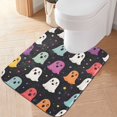 thumbnail image 2 of Yayeee Bath Rug for Bathroom Floor Non Slip Rectangle Fluffy Soft Absorbent Mat, 16"x24", Colorful Halloween Ghost, 2 of 7