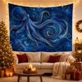 thumbnail image 2 of Moon Stars Dominated with Octopus Shades Head Upper, Mystical Fantasy for Space Lovers, Galaxy Room Decor, Graduation Gift, Tapestry Wall Hanging for Bedroom and Dorm, 2 of 6