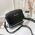 thumbnail image 3 of Small Fashion Crossbody Chain PU Leather Shoulder Bag Women Messenger Bag Handbags BLACK, 3 of 8