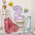 thumbnail image 4 of Globo de cristal morado con números del 0 al 9 de 32 pulgadas, suministros para fiestas de aniversario de bodas para adultos, fiesta de cumpleaños para niños, decoración para baby shower, 4 of 5