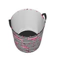 thumbnail image 3 of Balery Flamingos Round Laundry Basket with Handles Waterproof Freestanding Laundry Hamper for Clothes Toys in the Dorm and Family-Medium, 3 of 8