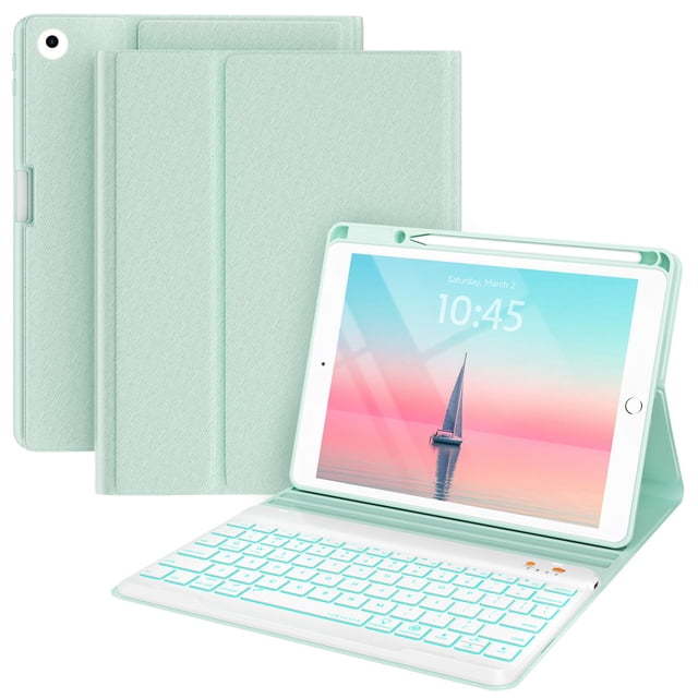 Funda con Teclado BLUTLOTUS para iPad 9.7" Inalámbrico Retroiluminado