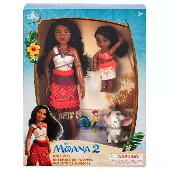 Moana 2 Moana,Simea, Pua & Hei Hei Doll Set