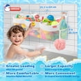 thumbnail image 4 of Organizador de juguetes de baño UNEEDE con 3 compartimentos horizontales de 18,7 litros, 4 of 7
