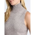 thumbnail image 5 of Free Assembly Women's and Women's Plus Sleeveless Sweater Mini Dress, Sizes XS-4X, 5 of 6