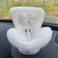 thumbnail image 3 of Doll Car Seat for 17cm Dolls, Doll Car Seat with Air Vent Clip and Desktop Stand, Cute and Functional Car Ornament for Doll Fans, Collectors [Bowknot] White, 3 of 8