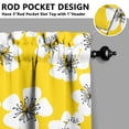 thumbnail image 5 of Farmhouse Wildflower Curtains 36 Inch Short - 3 Panel Vintage Country Set with Bohemian Floral Print, Rod Pocket Window Treatment for Spring Summer, 5 of 6