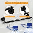 thumbnail image 2 of Juego de Accesorios de Baño, kit para baño de Acero Inoxidable, Toalleros+Portarrollos para Papel+Toalla Gancho+Jabonera+Ganchos Adhesivo, Baño, Cocina, Hotel, 2 of 4