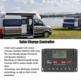 thumbnail image 4 of 30A 12V/24V PWM Solar Charge Controller Regulator LCD Display Automatic Identification Adjustable Paremeter for RV Yacht, 4 of 5