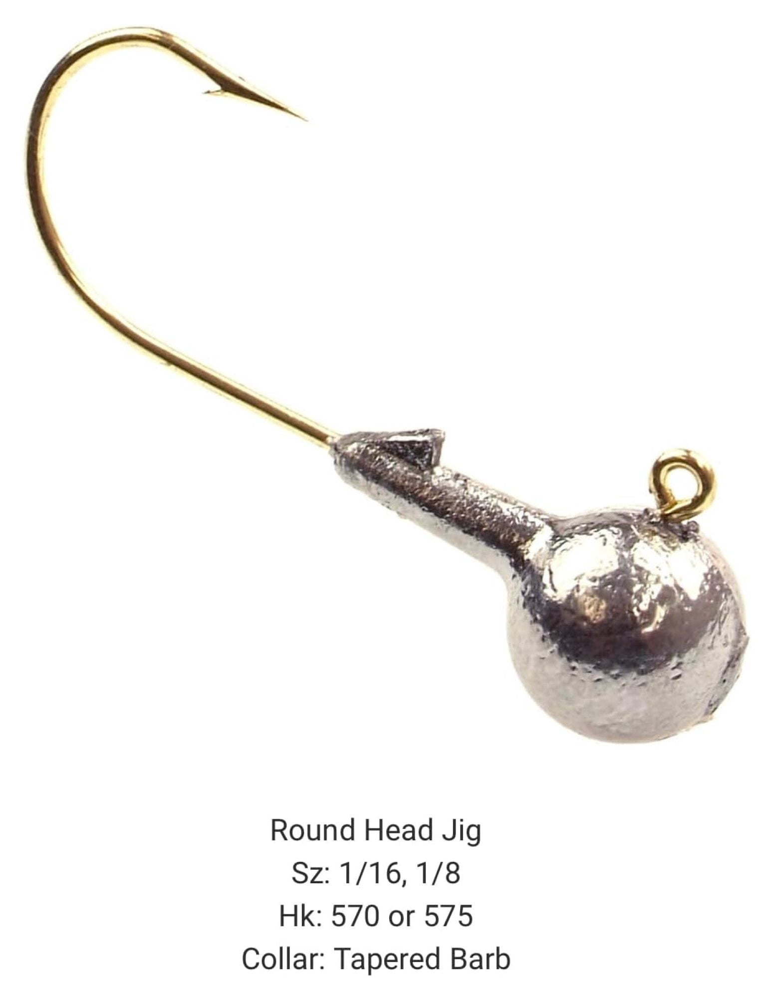 Do It Mold Round Head Jig Sz: 1/16, 1/8 OZ