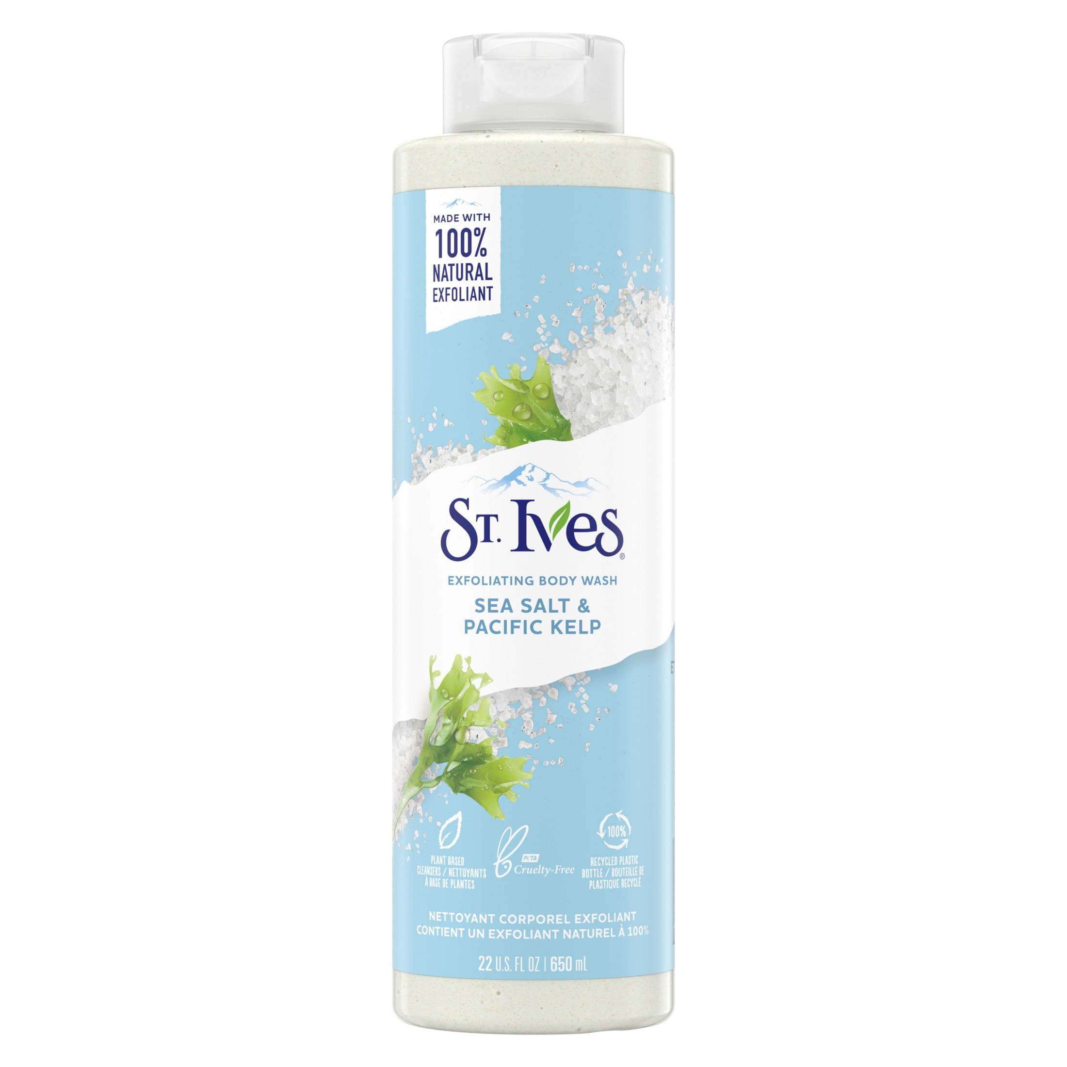 St. Ives Sea Salt and Pacific Kelp Exfoliating Body Wash 22 oz