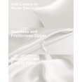 thumbnail image 6 of THXSILK 19 Momme Silk Pillowcase, Mulberry Silk Pillow Case with Hidden Zipper, Both Sided 100% Natural Mulberry Silk, King Size(20"x36"), White, 6 of 8