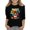 Black, variant on Kids First Day of School Three Quarter Sleeve Tee, 200G Stretch Polyester Cotton-Like Crew Neck Back to School Swing T-Shirt with Colorful Apple Pencil Print(Pink160)