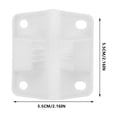 thumbnail image 2 of HEALEEP 2Pack Folding Support Hinge White Plastic Hinges Reliable For Camping, 2 of 8