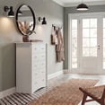 thumbnail image 5 of Lacoo 45'' Tall 5 Drawers Wooden Dresser for Bedroom, Modern Storage Chest of Drawers, White, 5 of 9