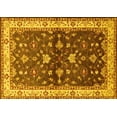 thumbnail image 1 of Ahgly Company Machine Washable Indoor Rectangle Oriental Yellow Industrial Area Rugs, 4' x 6', 1 of 4