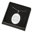 thumbnail image 2 of Script Monogram Personalized Oval Pendant With Chain, 2 of 3