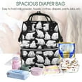 thumbnail image 5 of Honeii Cute Cartoon Polar Bear Pattern Mummy Diaper Bag Backpack Durable Maternity Baby Nappy Casual Shoulder Bags Travel Hiking Outdoor Pack, 5 of 6