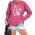 thumbnail image 4 of TAIAOJING 2024 Women's Fashion Easter Printed Sweatshirt Round Neck Long Sleeved Hoodie (1), 4 of 7