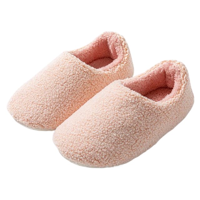 Casa Difusas para Mujer Pantuflas Felpa Forro Polar Rizado Interior Y Exterior