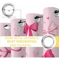 thumbnail image 4 of Valentine's Day Blackout Curtains for Bedroom/Living Room, Pink Bows Romantic Love Heart Thermal Insulated Kitchen Drapes with Grommets, Light Blocking Window Treatment, 2 Panels 52" x 72", 4 of 7
