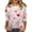 BK11_Light pink, variant on Resicozy Valentines Shirts For Women 3/4 Sleeve Valentine Day Top 2026 Cute Heart Print Graphic Shirt Crewneck Pullover Watermelon Red 5XL