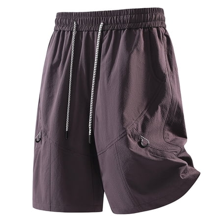 Men s Relaxed Fit Hiking Cargo Shorts Knee Length Quick Dry Lightweight for Outdoor Golf Fishing Casual with Multi Zipper Pockets Big and Tall Size M-4XL Purple