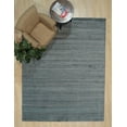 thumbnail image 4 of EORC Blue Handloomed Wool Contemporary Super Grass Rug, 8' x 10'-Color:Blue,Material:Wool, 4 of 7